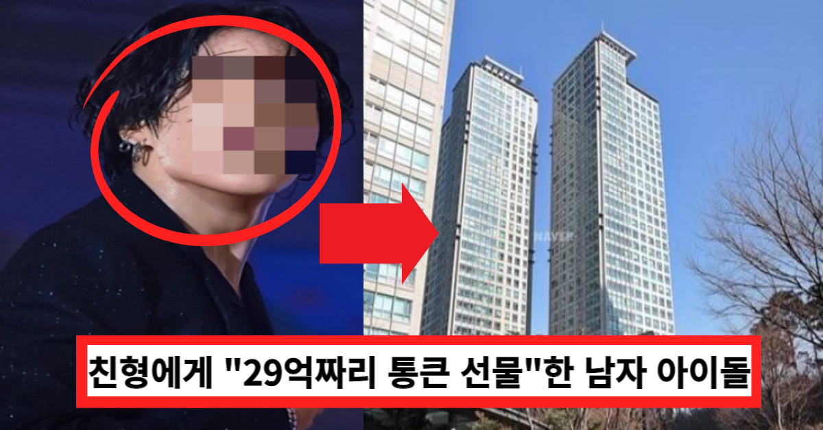 "가진 자산만 400억 넘는다." 친형한테 29억짜리 아파트 통 크게 선물한 아이돌